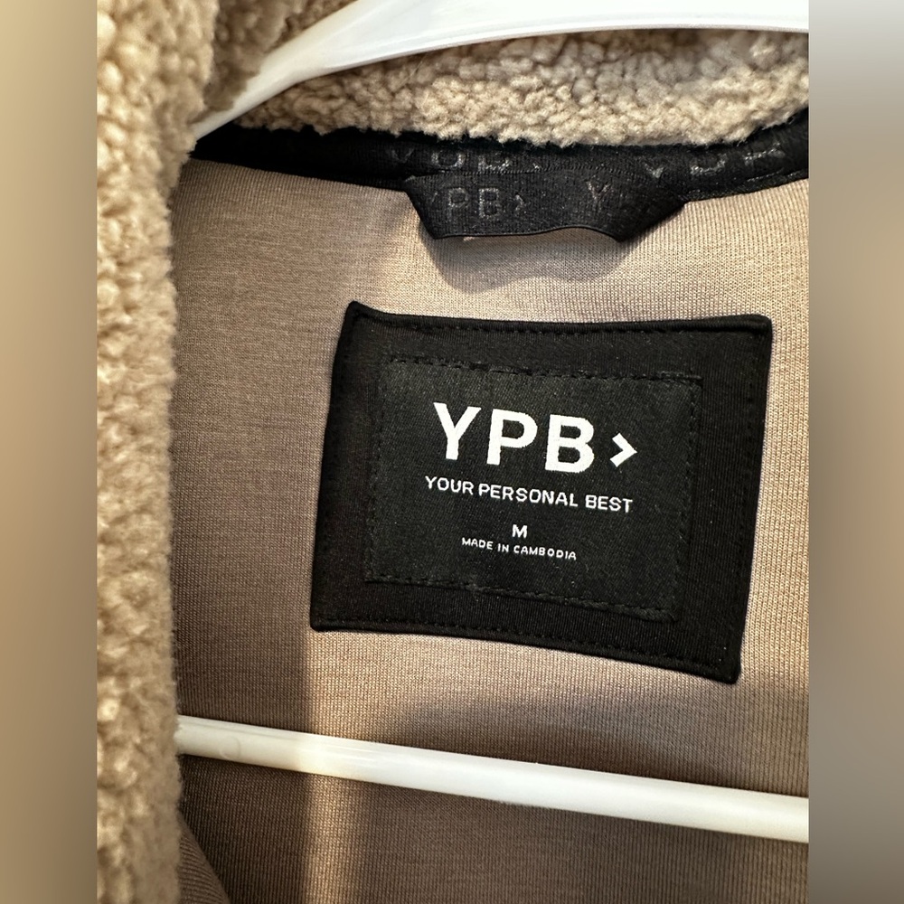 Beige Sherpa Zip-Up Jacket - Picture 5 of 8